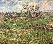 Camille Pissarro The peach trees in winter France oil painting artist